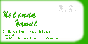 melinda handl business card